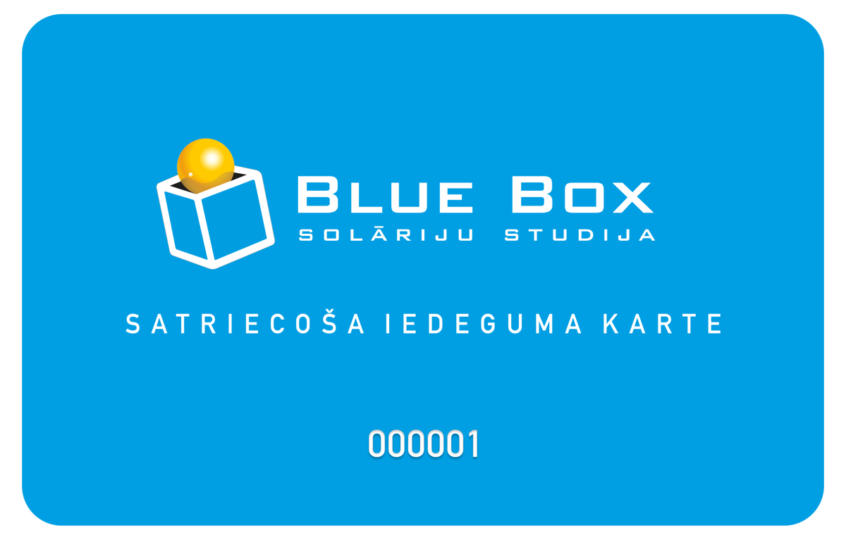 Blue Box bonusu karte Eur 52.00 vērtībā