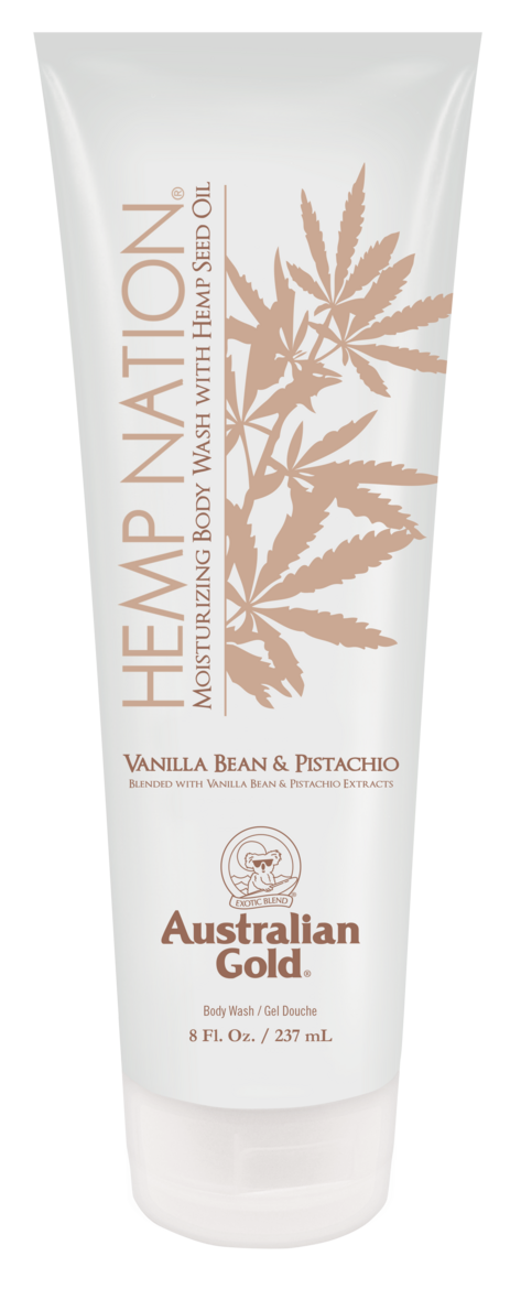 JAUNUMS! Australian Gold® Hemp Nation® Vanilla Bean & Pistachio DUŠAS ŽELEJA 237ml