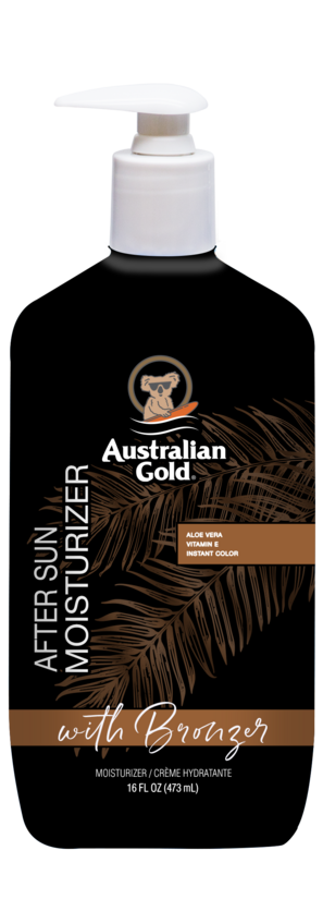 JAUNUMS! AUSTRALIAN GOLD Pēc sauļošanās mitrinātājs ar bronzeri 473ml