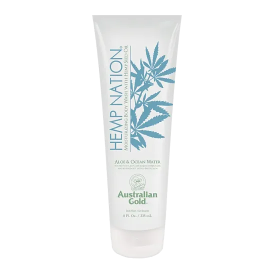 JAUNUMS! Australian Gold® Hemp Nation® Aloe & Ocean Water DUŠAS ŽELEJA 237ml