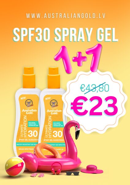 1+1 AG SPF30 Spray gel 237ml saules aizsargfiltrs UVA/UVB