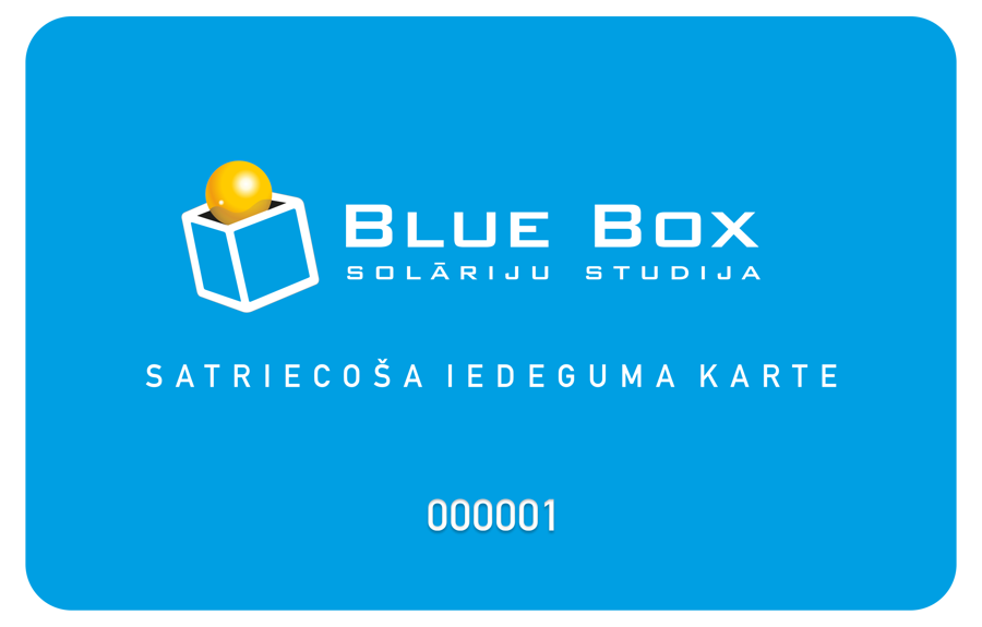Blue Box bonusu karte Eur 25.00 vērtībā!