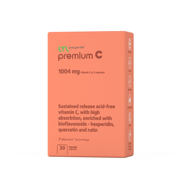 LYL premiumC Augstas Efektivitātes C Vitamīns 1000mg