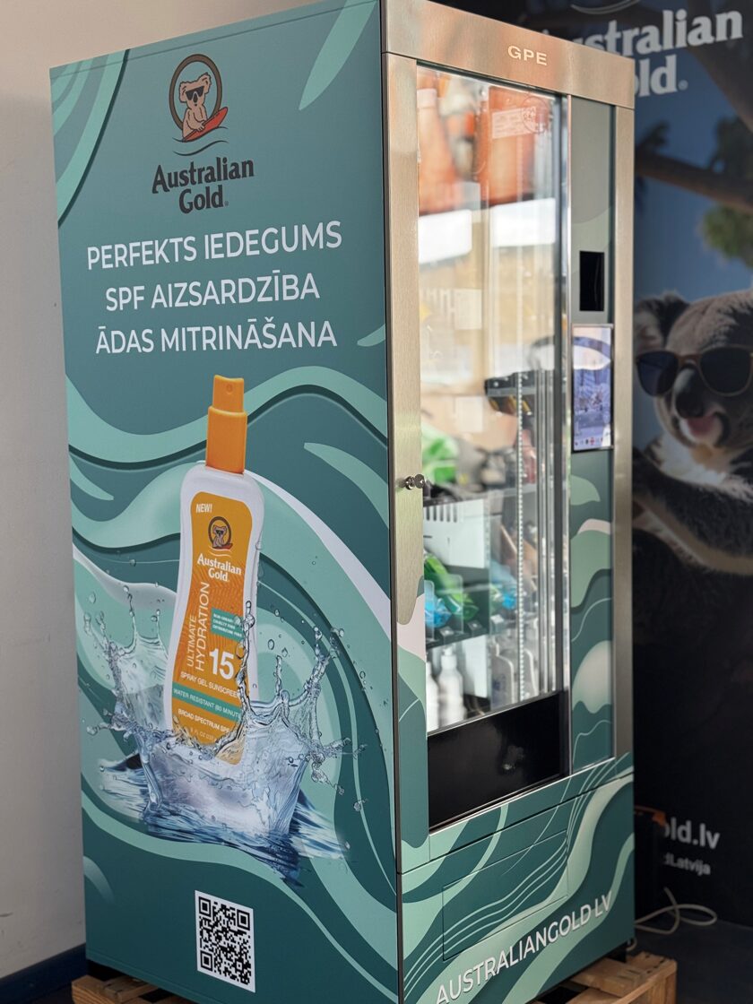australian gold tirdzniecības automāts Jūrmalā